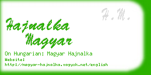 hajnalka magyar business card